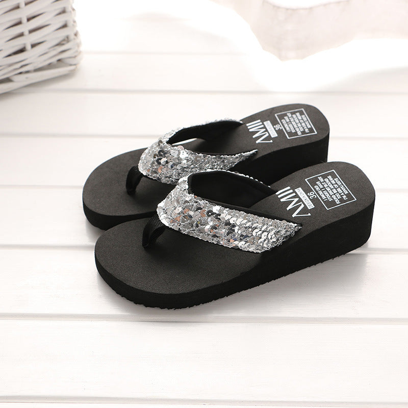 Zapatillas de lentejuelas de verano de eva al por mayor